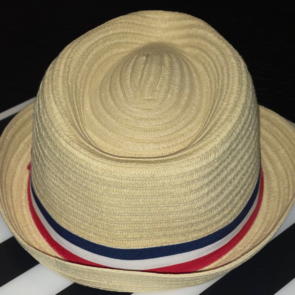 Walt Disney World Resort Parks Epcot Malleable French Colors Woven Fedora Hat - Picture 6 of 12